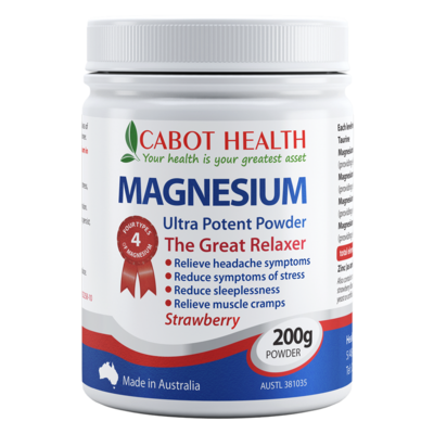 Magnesium Ultra Potent Powder Strawberry 200g